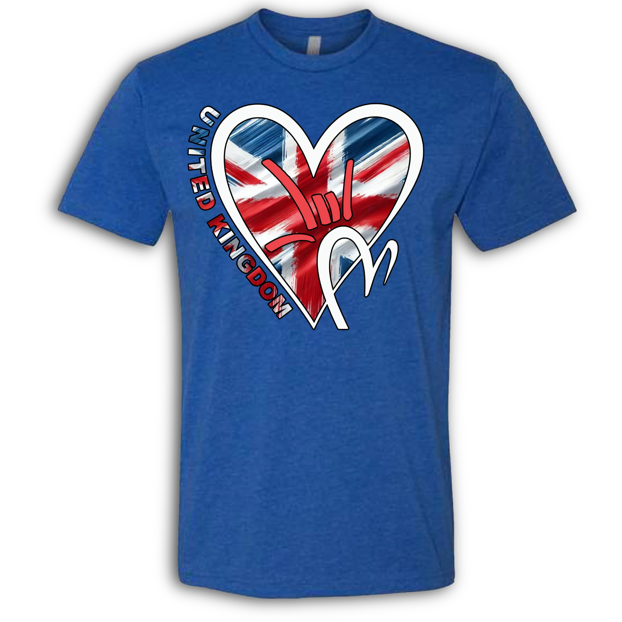 UK Flag ILY HEART T-Shirt