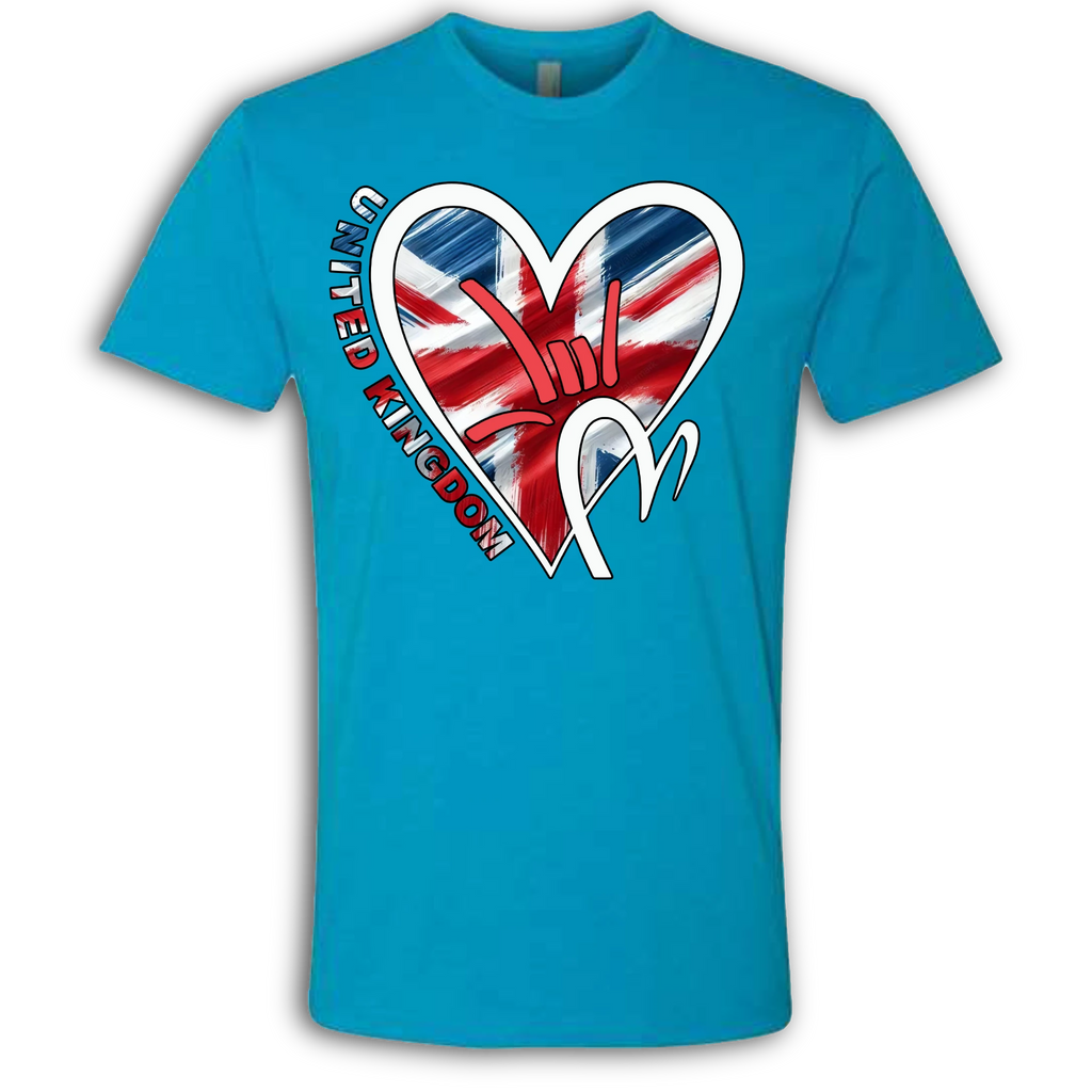 UK Flag ILY HEART T-Shirt